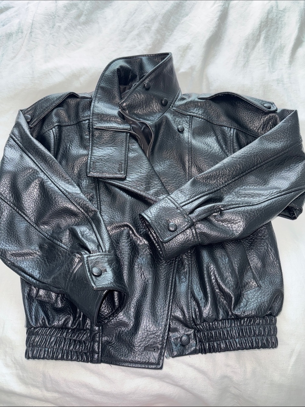 Zara leather jacket